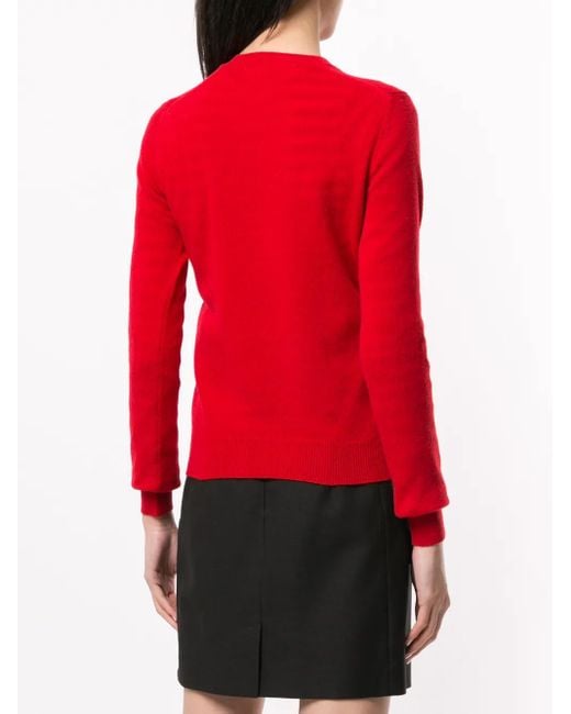 COMME DES GARÇONS PLAY Logo Embroidered Buttoned Cardigan