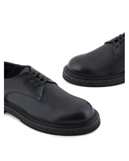 Giorgio Armani Derby-Schuhe Aus Leder in Black für Herren
