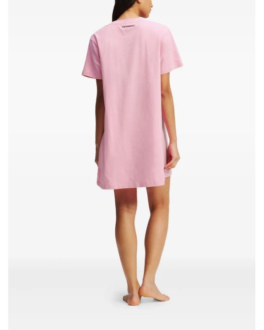 Karl Lagerfeld Pink Ikon T-Shirt Pajama Dress