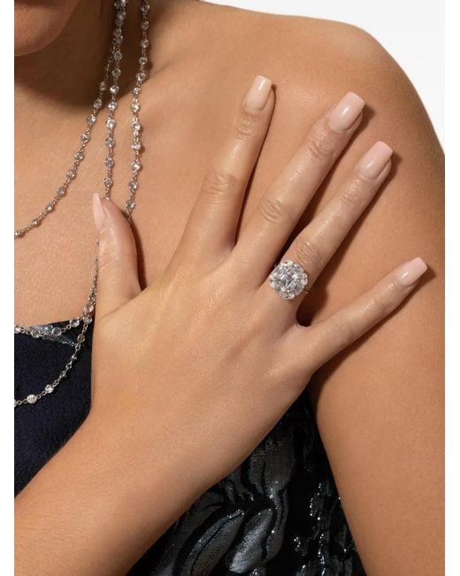 Fantasia by Deserio White Halo Ring