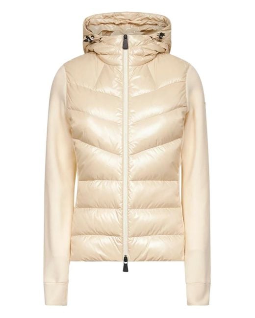 Moncler フーデッド パデッドジャケット Natural
