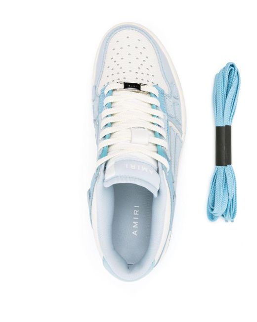 Amiri Multicolor Skeleton Low Top Sneaker In Blue