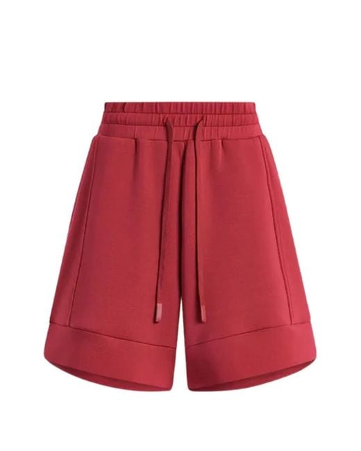 Varley Red Atrium Drawstring Shorts