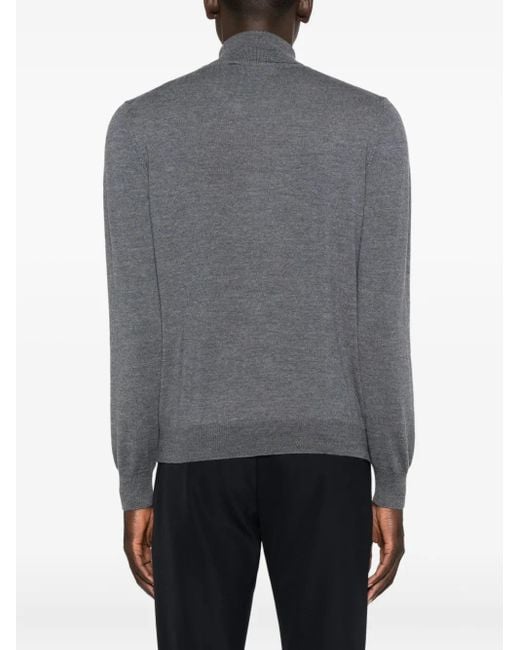 Tagliatore Pullover Mit Rollkragen in Gray für Herren