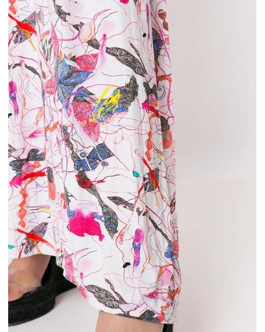 Amir Slama Multicolor Abstract-Print Maxi Dress