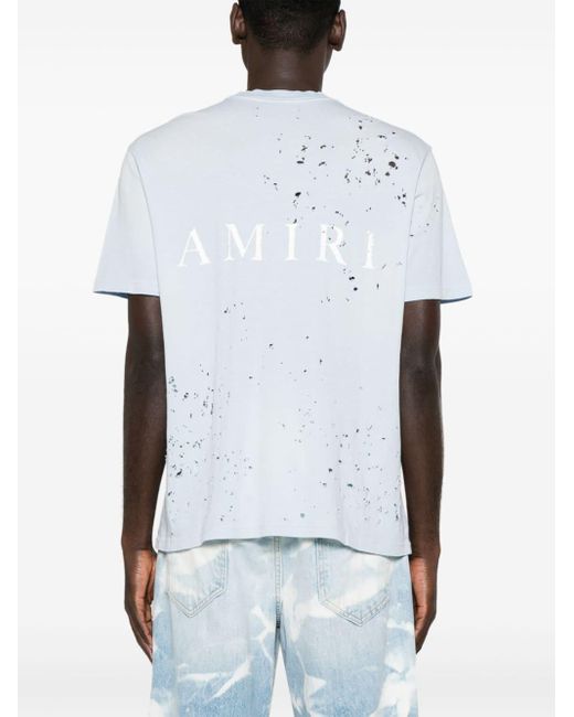 Amiri White Washed Shotgun Cotton T-shirt for men