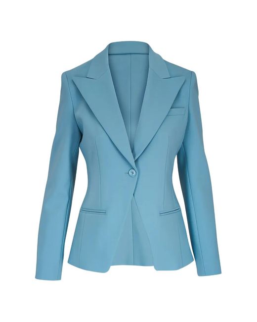 Michael Kors Blue Sabrina Single-Breasted Blazer