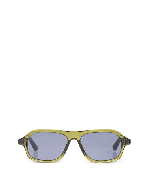 Jacquemus Blue Rectangle-Frame Sunglasses