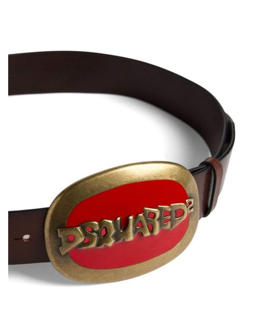 DSquared² Red Belts for men