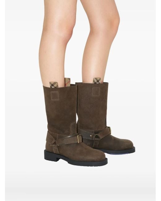 Burberry Brown Stiefel Aus Wildleder​