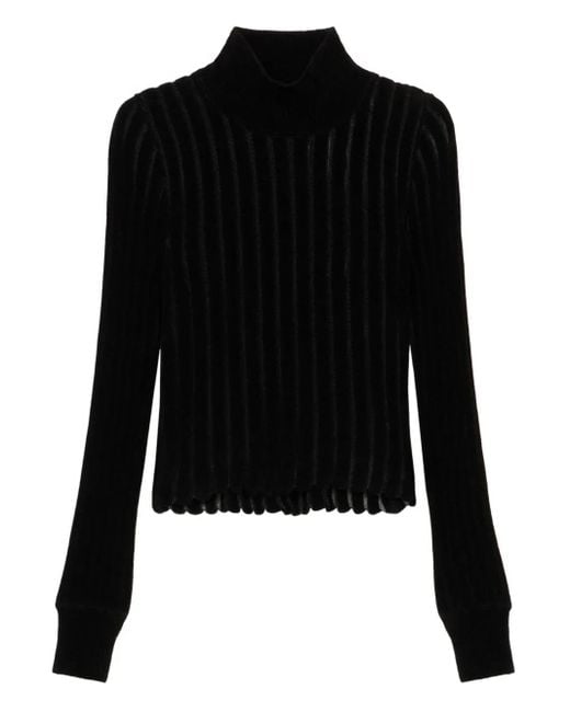 Top A Collo Alto di Blumarine in Black