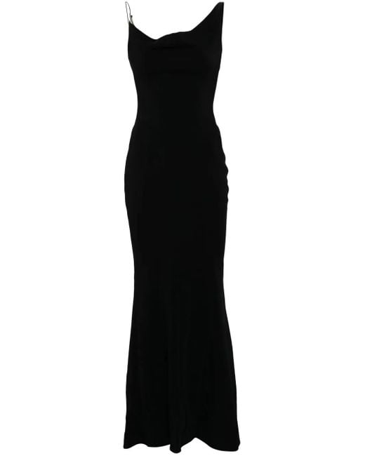 Mugler メタリックディテール ドレス Black