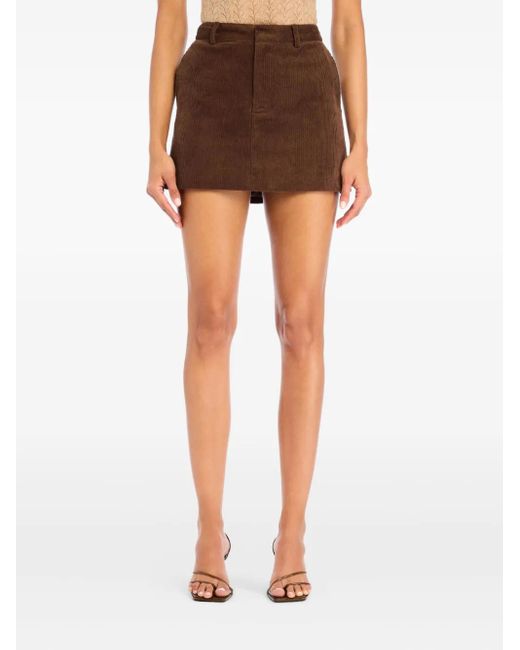 SER.O.YA Brown Azalea Corduroy Mini Skirt