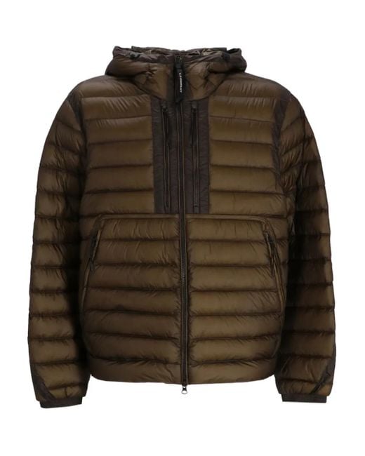 Plumífero D.D Shell con capucha C P Company de hombre de color Brown