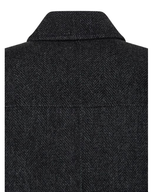 Manteau À Motif De Chevrons Studio Tomboy X pour homme en coloris Black