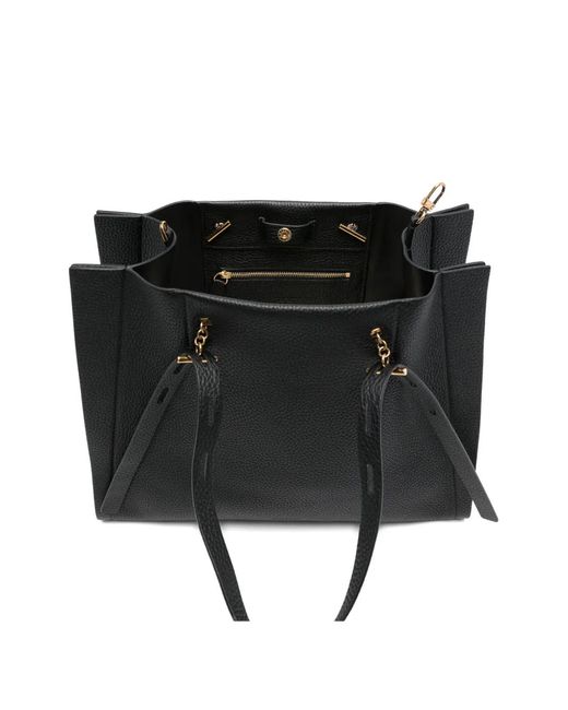 MINOBOSSI Black Textured Shoulder Bag