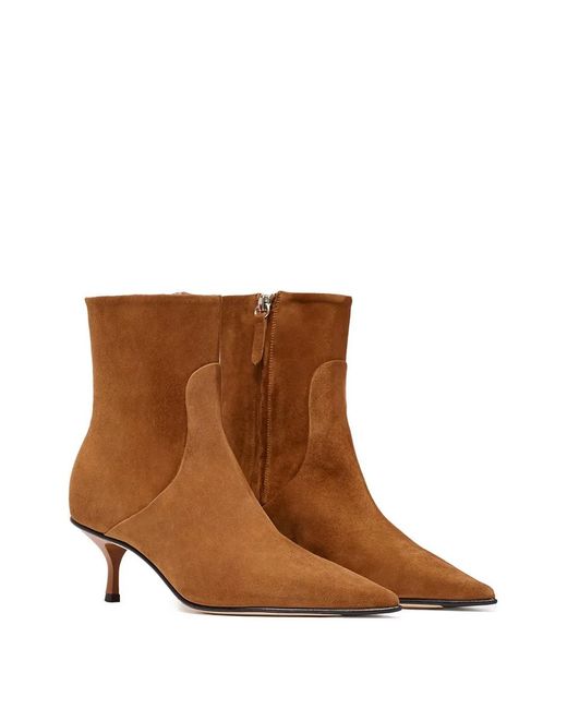 Scarosso Brown Jamie Pointed-Toe Boots