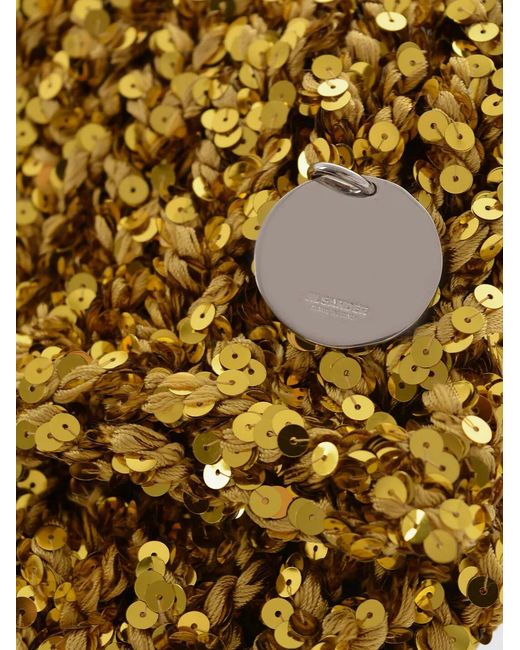 Jil Sander Metallic Sequin-Embellished Shoulder Bag
