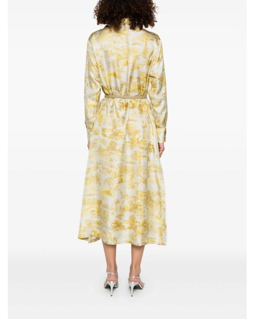 Max Mara Svelto Maxi Dress in Metallic | Lyst UK