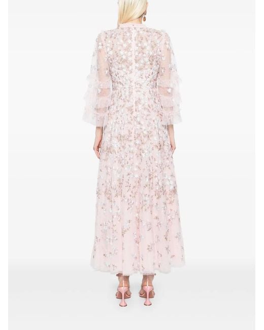 Needle & Thread Everett Avondjurk in het Pink