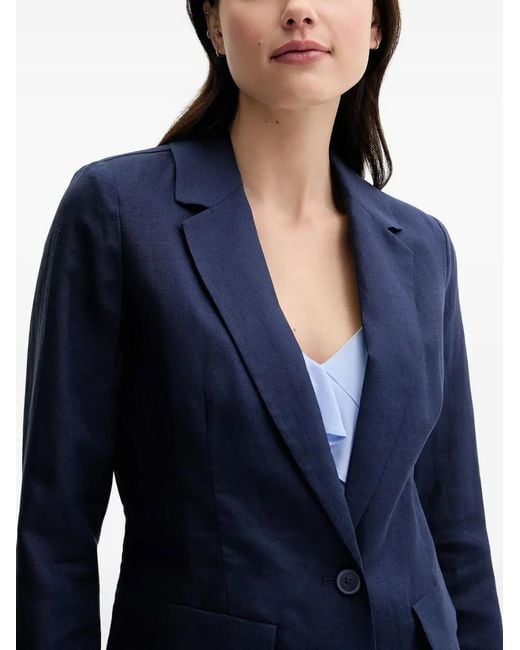 Benetton Blue Buttoned Blazer