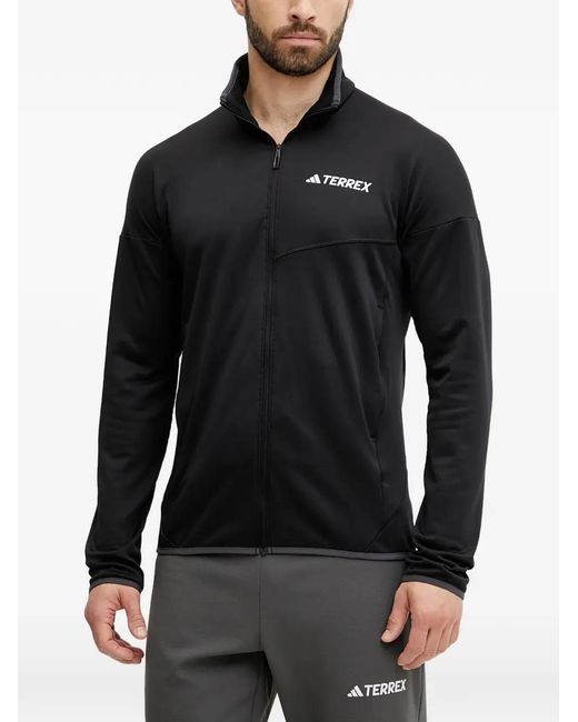 Adidas Black Terrex Climawarm Xperior Fleece Jacket for men