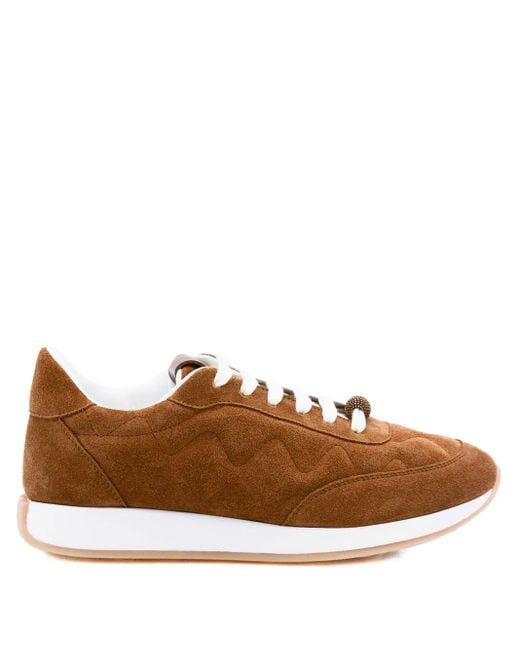 Fabiana Filippi Women's Brown Quilted Sneakers