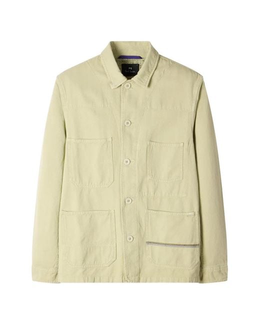 Paul Smith Natural Buttoned Overshirt for men