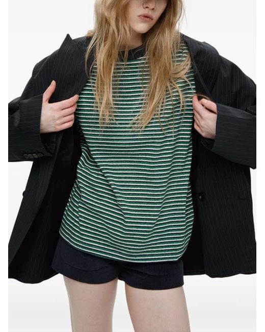 Mainless Gestreepte Top in het Green