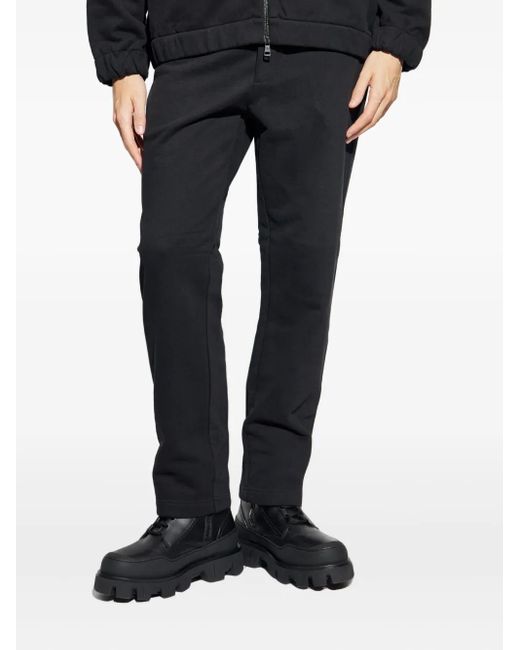 Moncler Blue Logo-Patch Track Pants for men