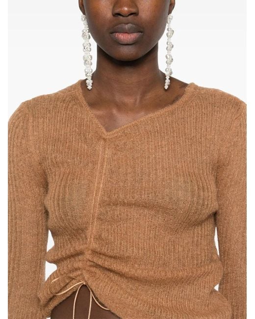 CECILIE BAHNSEN Brown Ussi Sweater