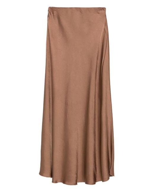 Daniele Fiesoli サテンスカート Brown