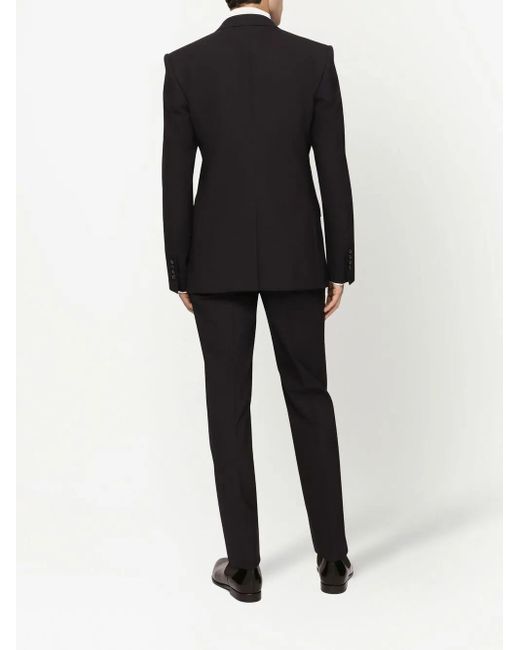 Dolce & Gabbana Pak Met Enkele Rij Knopen in het Black voor heren