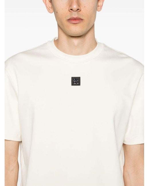 T-shirt Dalile à plaque logo HUGO pour homme en coloris White