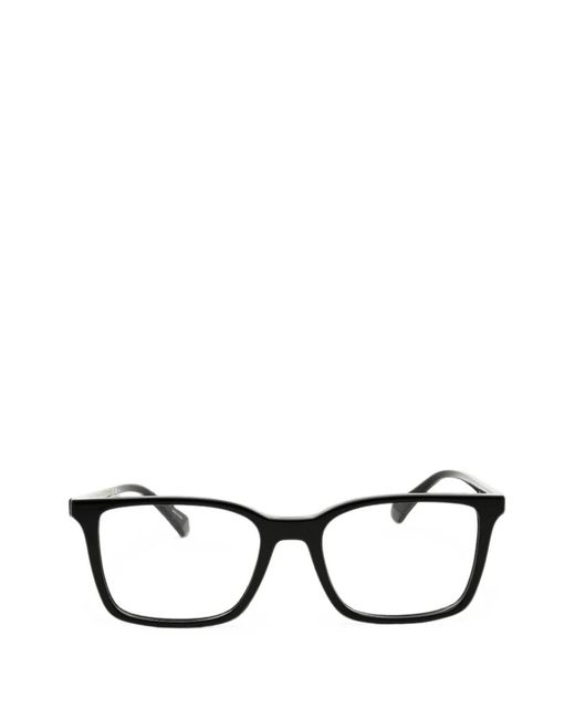 Polaroid Black Rectangle-Frame Glasses for men