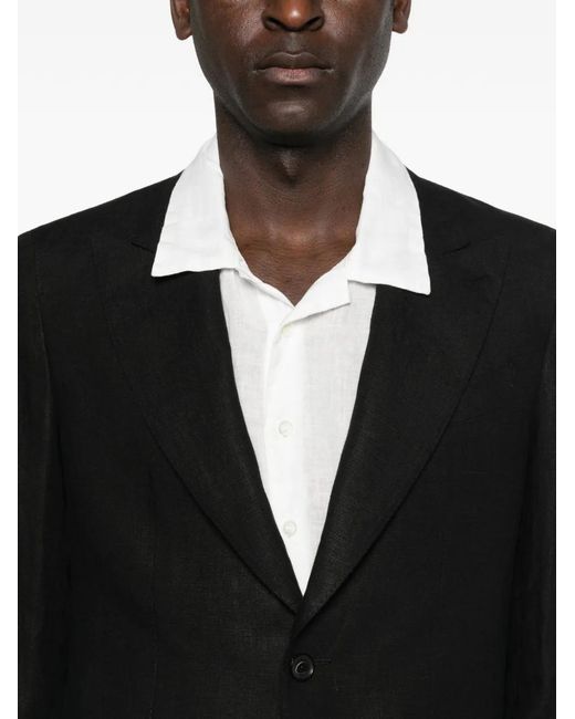 Caruso Black Aida Single-Bresated Suit for men