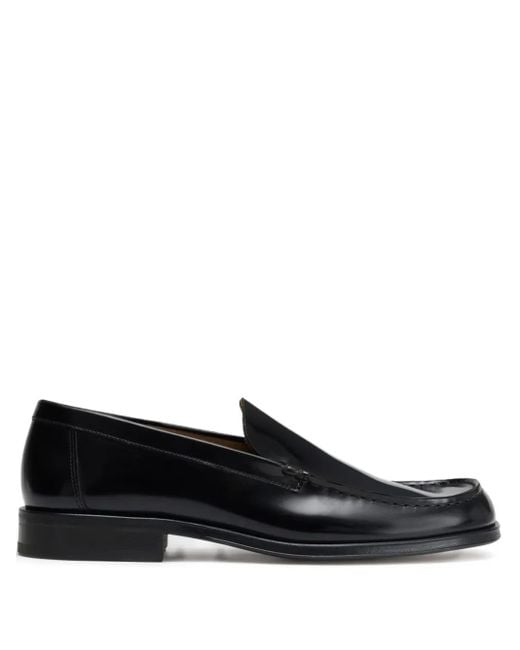 Lemaire Black Leather Loafers