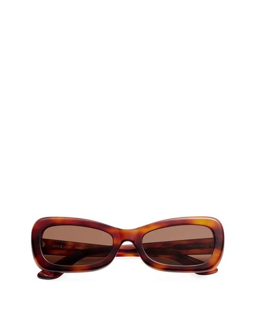 Ganni Brown X Ace & Tate Brooke Sunglasses