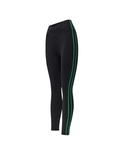 P.E Nation Black Clarity Side-Stripe Leggings