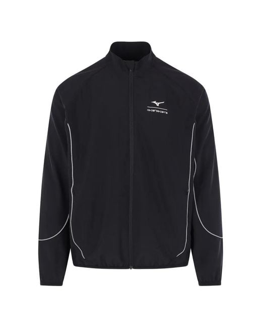 Mizuno Blue Veste Zippée À Liserés Réfléchissants
