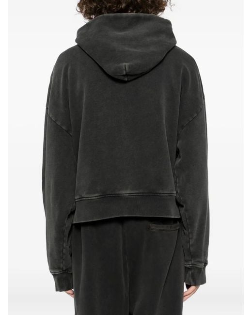 Entire studios Black Thermal Hoodie for men