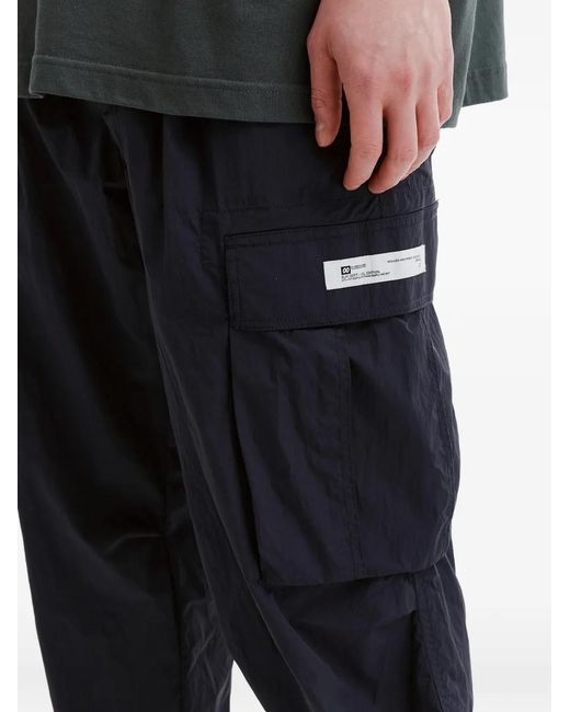 Chocoolate Black Cargo Label Trousers for men