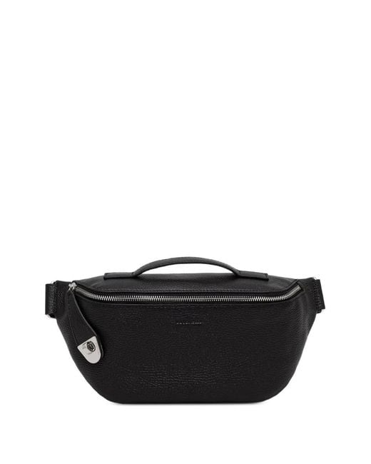 Coccinelle Black Leather Belt Bag for men