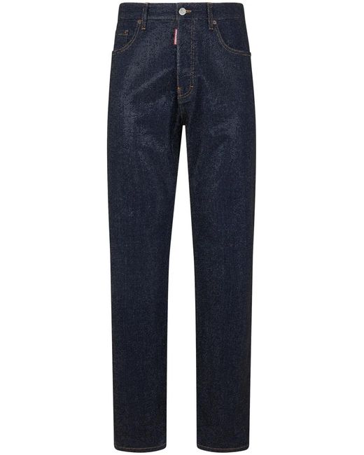 DSquared² Straight Jeans in het Blue voor heren