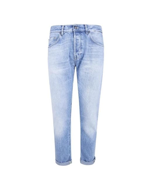 Dondup Blue Acid-Wash Skinny Jeans for men