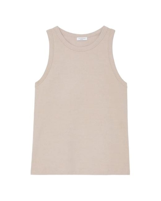 Lafayette 148 New York Natural Crew-Neck Tank Top