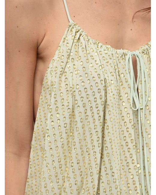Stella McCartney Green Nadia Lurex-Detail Dress