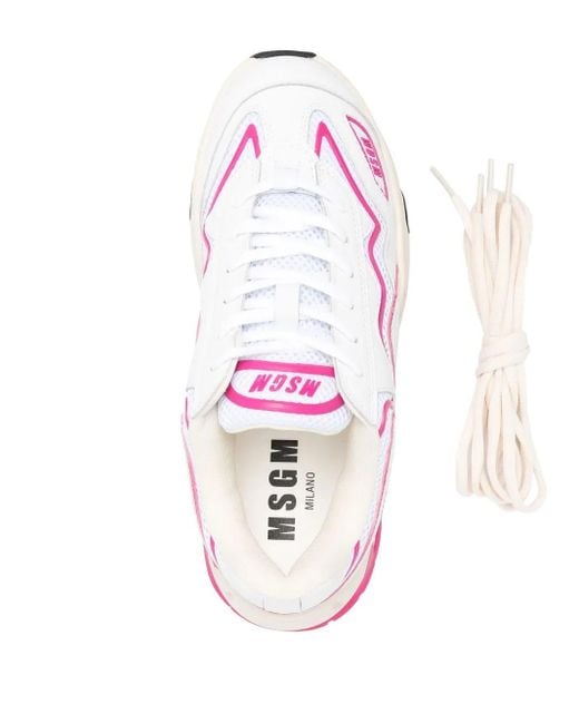 Sneakers Con Inserti di MSGM in Pink