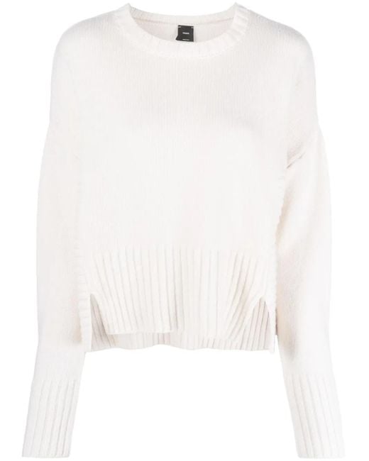 Pinko White Blended Sweater