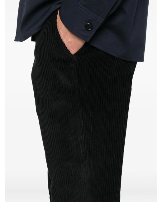 Dondup Black Corduroy Trousers for men